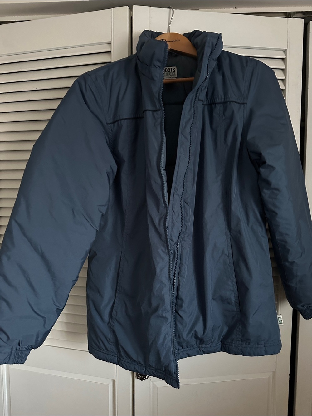 Women Navy Blue Insulated Jacket - Classic Winter Coat